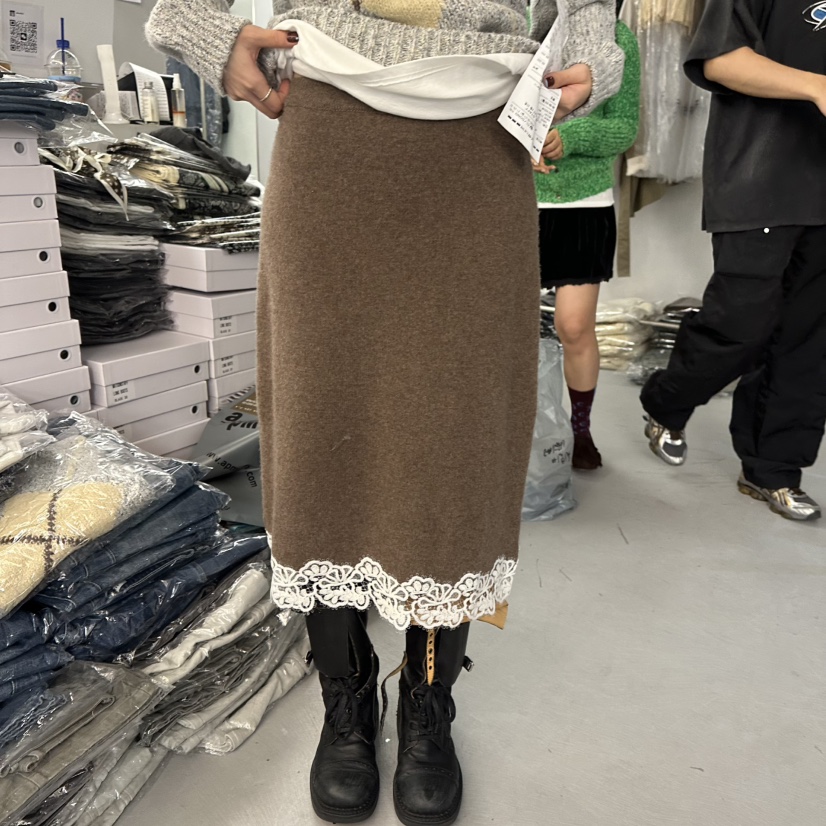 DOUBLE STANDARD/LE SMOKING/MAISONSTAFF東大門直郵女裝新品人氣半身裙中短裙MAISONSTAFF半身裙/中短裙圖色1