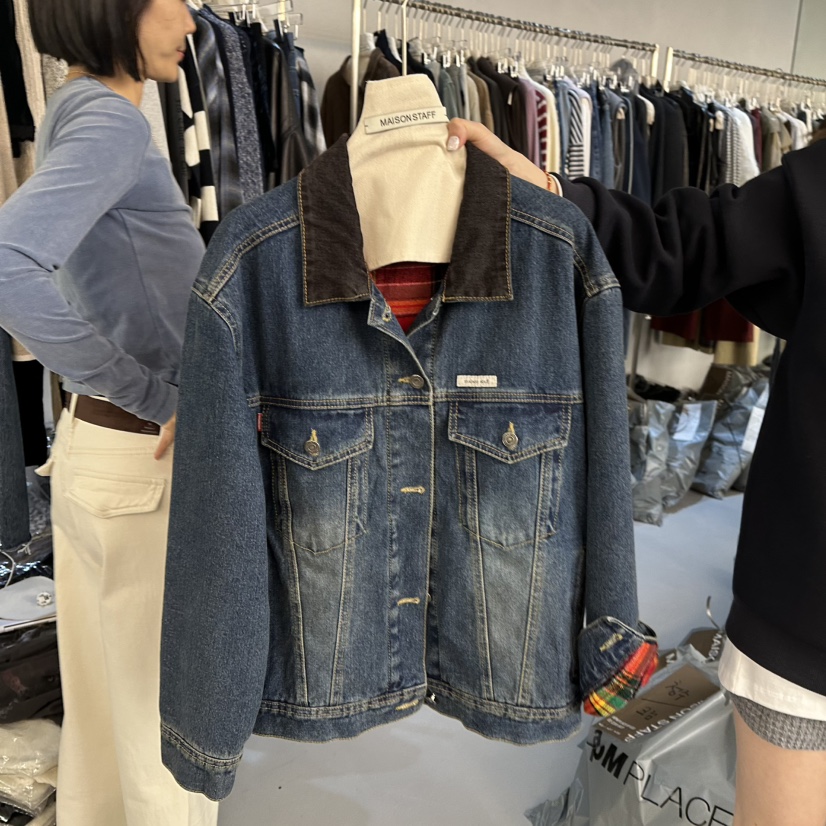DOUBLE STANDARD/LE SMOKING/MAISONSTAFF韓國代購女士新款真品夾克MAISONSTAFF夾克圖色1