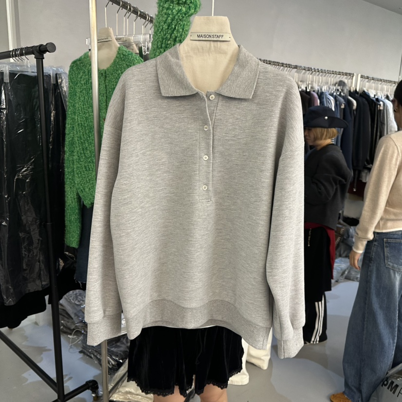 DOUBLE STANDARD/LE SMOKING/MAISONSTAFF東大門代購女士新品人氣長袖T恤MAISONSTAFF長袖T恤圖色1