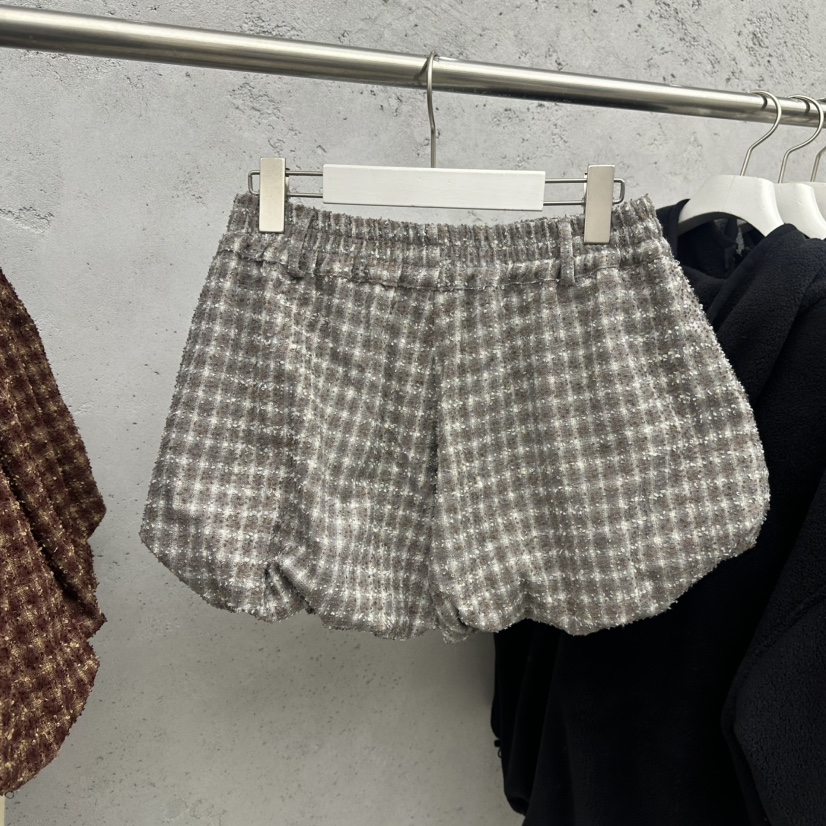 SIXTEEN韓國代購女士新款時尚人氣真品休閑推薦短褲粗花呢SIXTEEN短褲