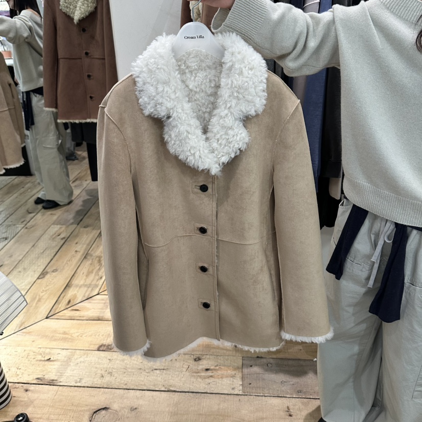 CREAM VILLA東大門實拍女士新品人氣短款大衣CREAM VILLA短款大衣圖色2
