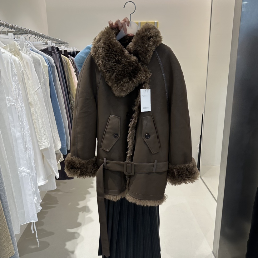 ALTER韓國代購女裝新品休閑真品推薦熱賣人氣短款大衣含腰帶Alter短款大衣圖色2