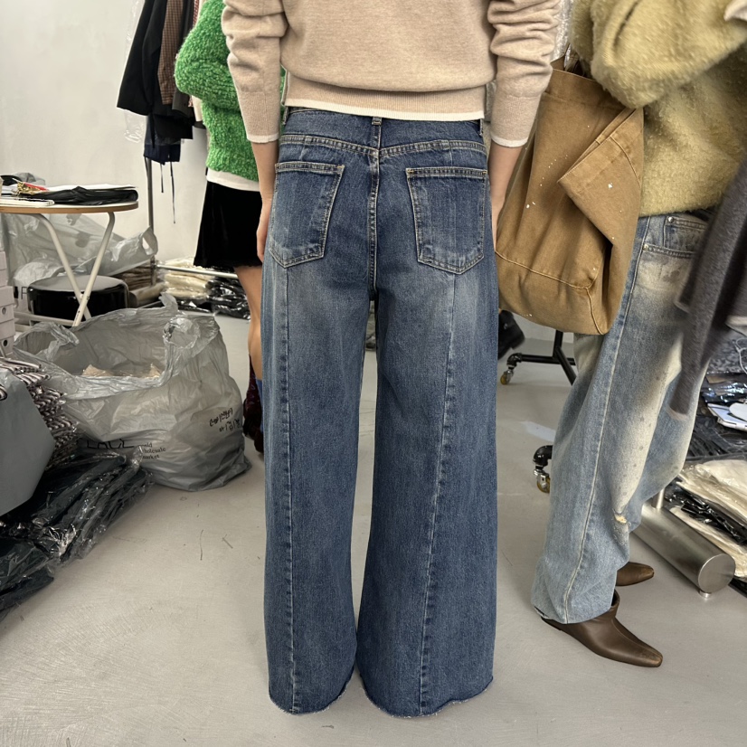 DOUBLE STANDARD/LE SMOKING/MAISONSTAFF韓國代購女士新品推薦牛仔褲MAISONSTAFF牛仔褲