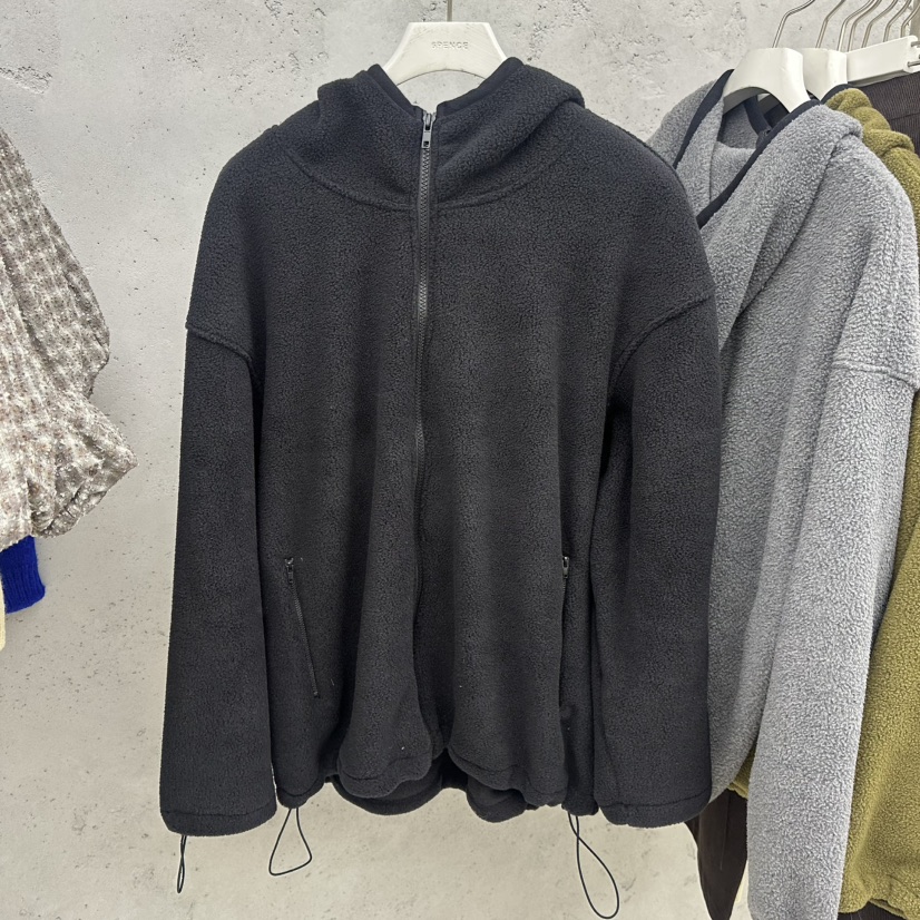 SIXTEEN東大門實拍女士新品休閑時尚熱賣推薦夾克抓絨連帽SIXTEEN夾克圖色3
