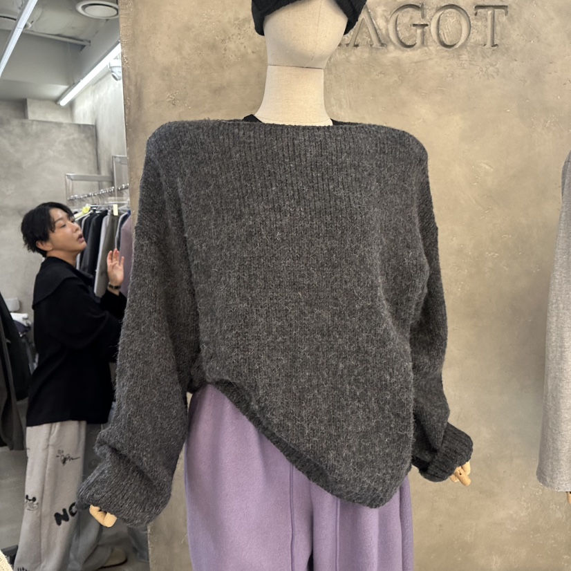 MAGOT東大門代購女裝新品人氣休閑熱賣推薦真品時尚毛衣船領MAGOT毛衣圖色1