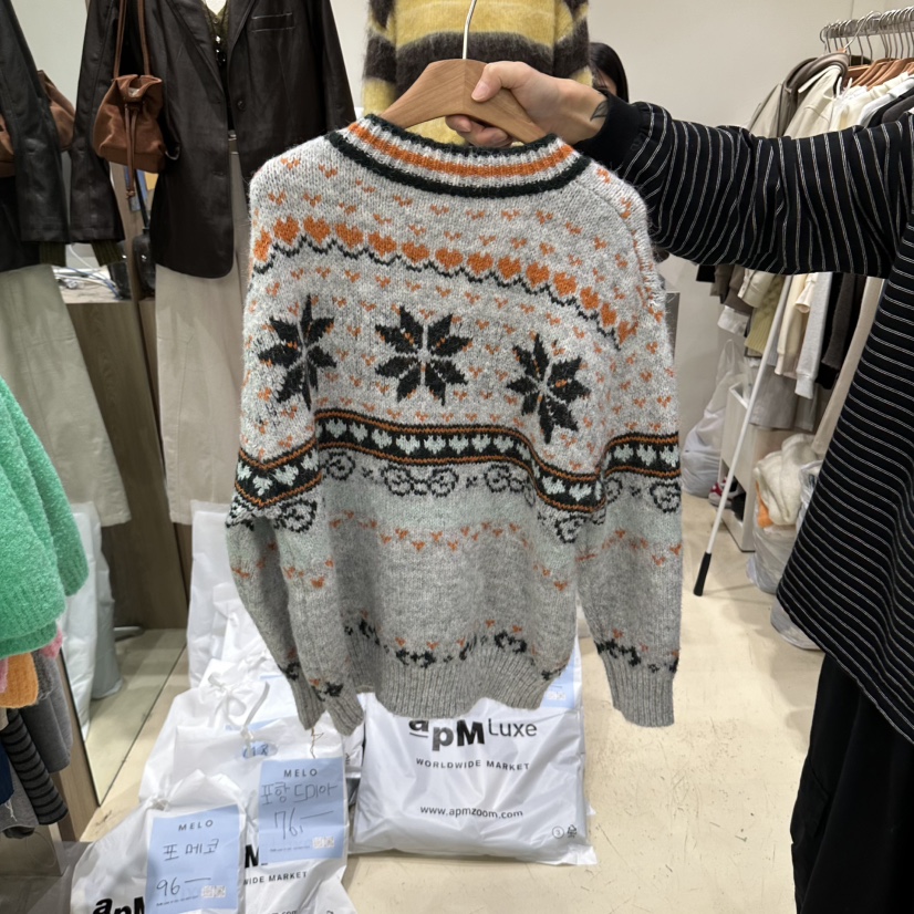 MELO東大門實拍女士新品推薦人氣時尚熱賣真品休閑毛衣MELO毛衣