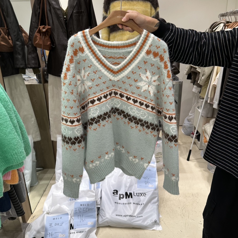 MELO東大門實拍女士新品推薦人氣時尚熱賣真品休閑毛衣MELO毛衣圖色2