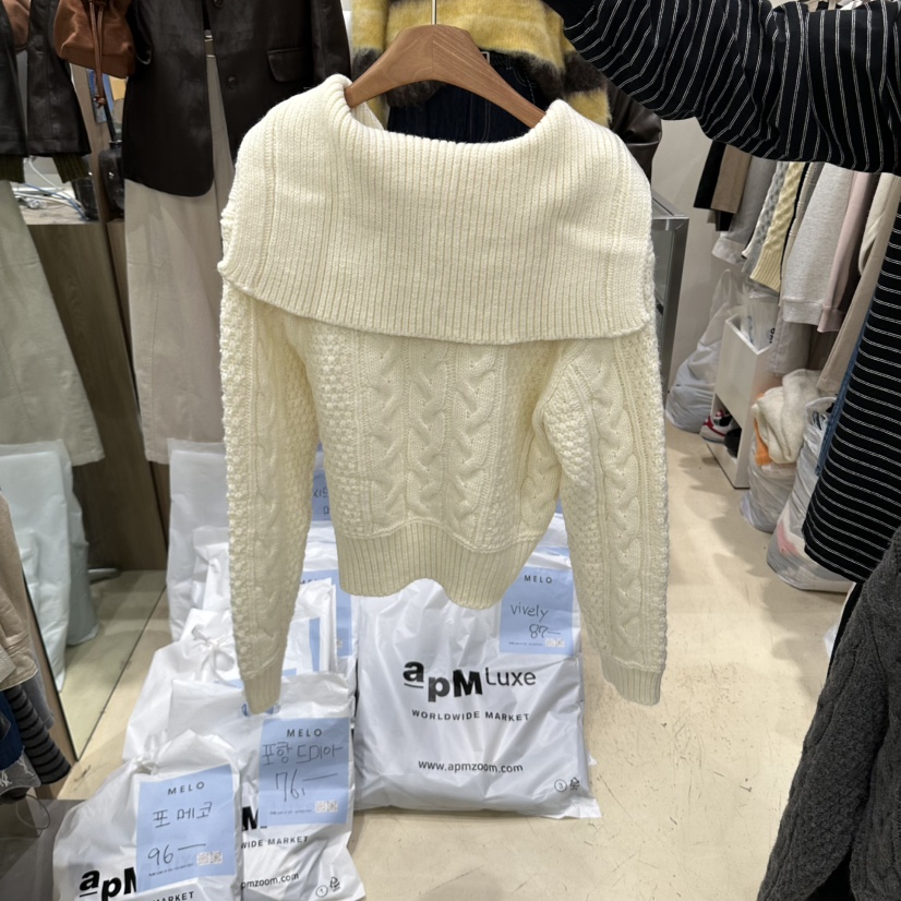 MELO東大門代購女士新款時尚推薦休閑真品人氣熱賣毛衣開襟MELO毛衣