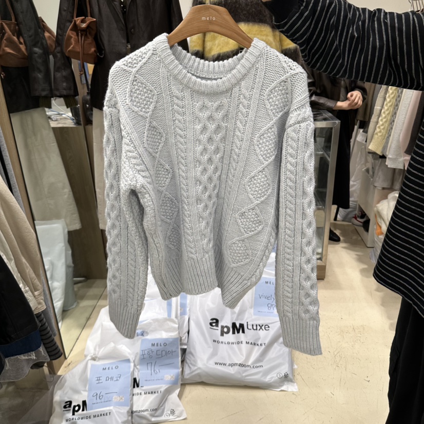 MELO東大門直郵女裝新款休閑熱賣人氣真品時尚推薦毛衣MELO毛衣圖色2藍色