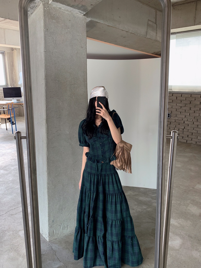 VERANDA韓國代購女士新品休閑推薦時尚熱賣人氣真品長裙VERANDA長裙