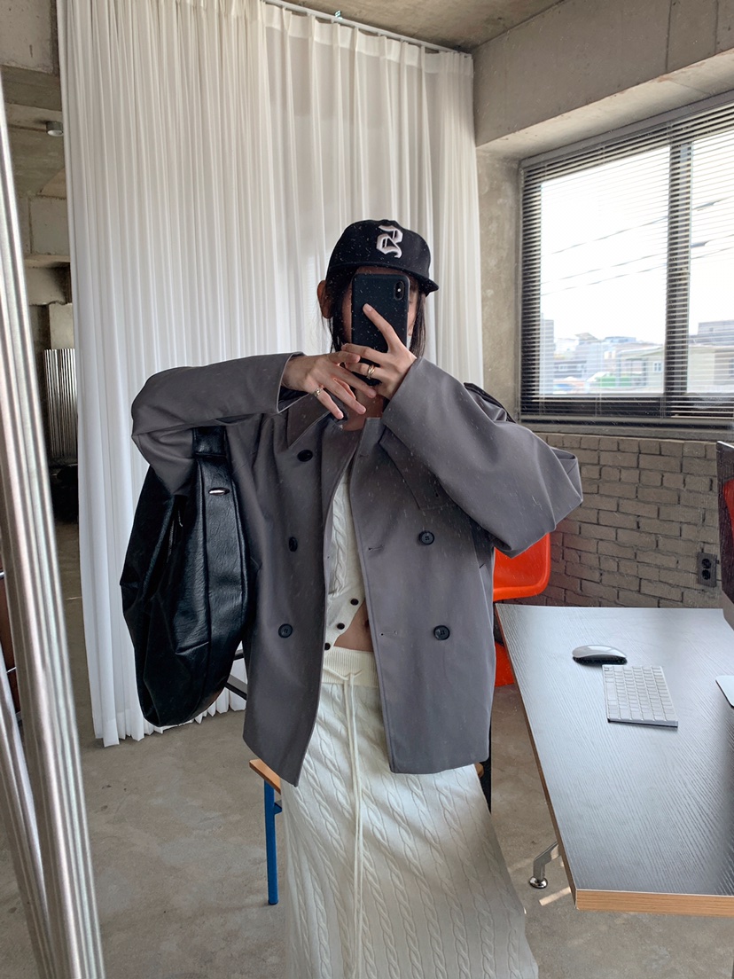VERANDA東大門代購女裝新款人氣熱賣休閑時尚推薦夾克含腰帶VERANDA夾克