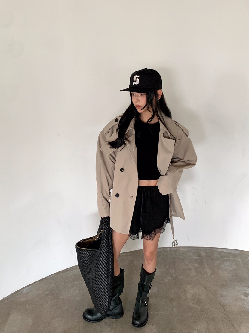VERANDA東大門代購女裝新款人氣熱賣休閑時尚推薦夾克含腰帶VERANDA夾克