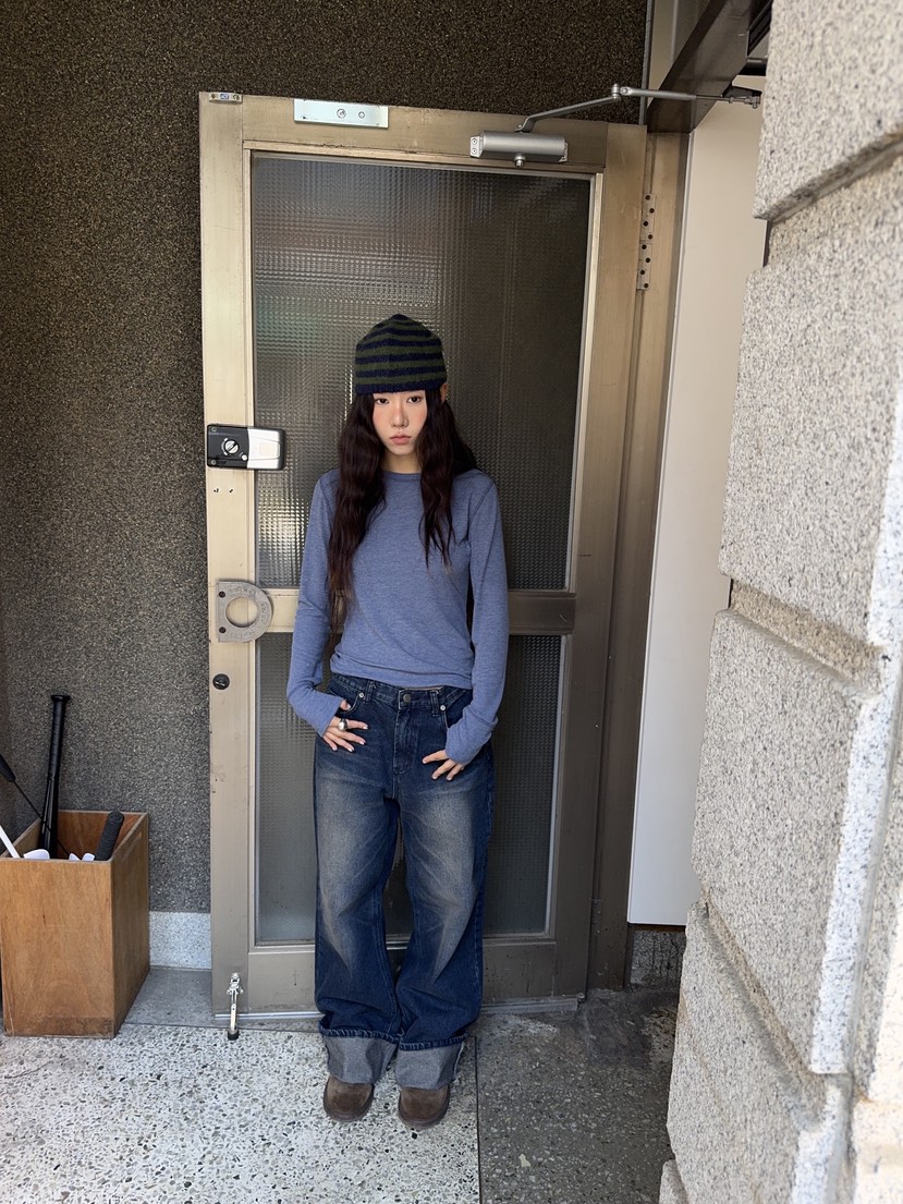 SUNDER MARKET東大門代購女裝新款休閑人氣熱賣推薦長袖T恤SUNDER MARKET長袖T恤