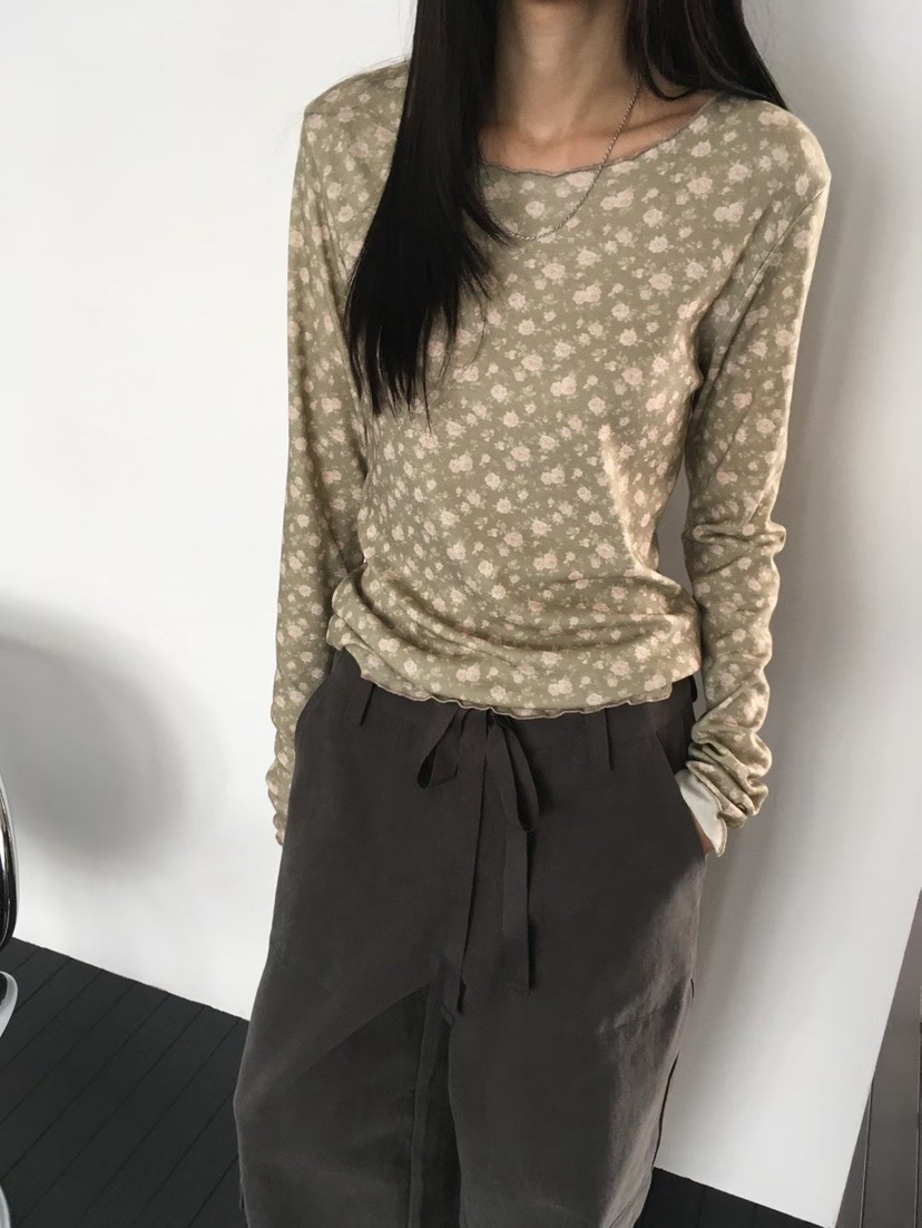 MINIMUZE韓國直郵女裝新品人氣時尚熱賣休閑真品推薦長袖T恤MINIMUZE長袖T恤