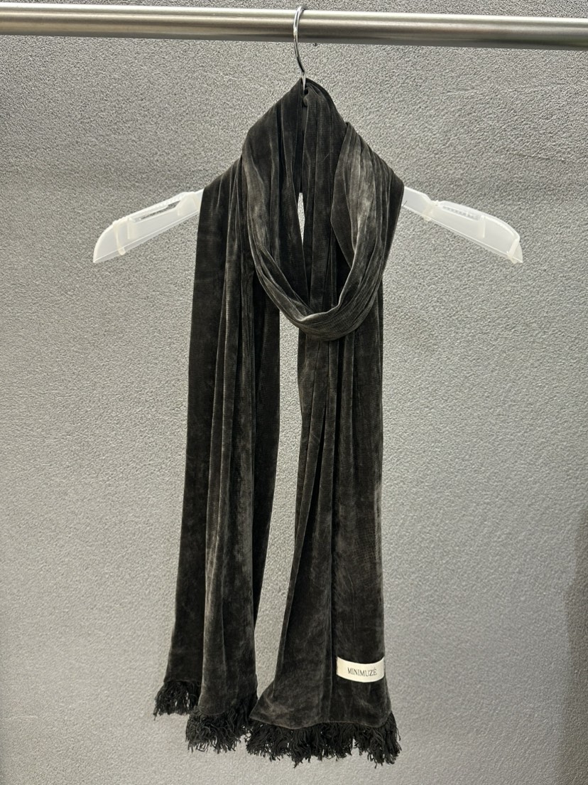 MINIMUZE韓國代購女士新品時尚人氣圍巾披肩天鵝絨流蘇圍巾MINIMUZE圍巾/披肩圖色2