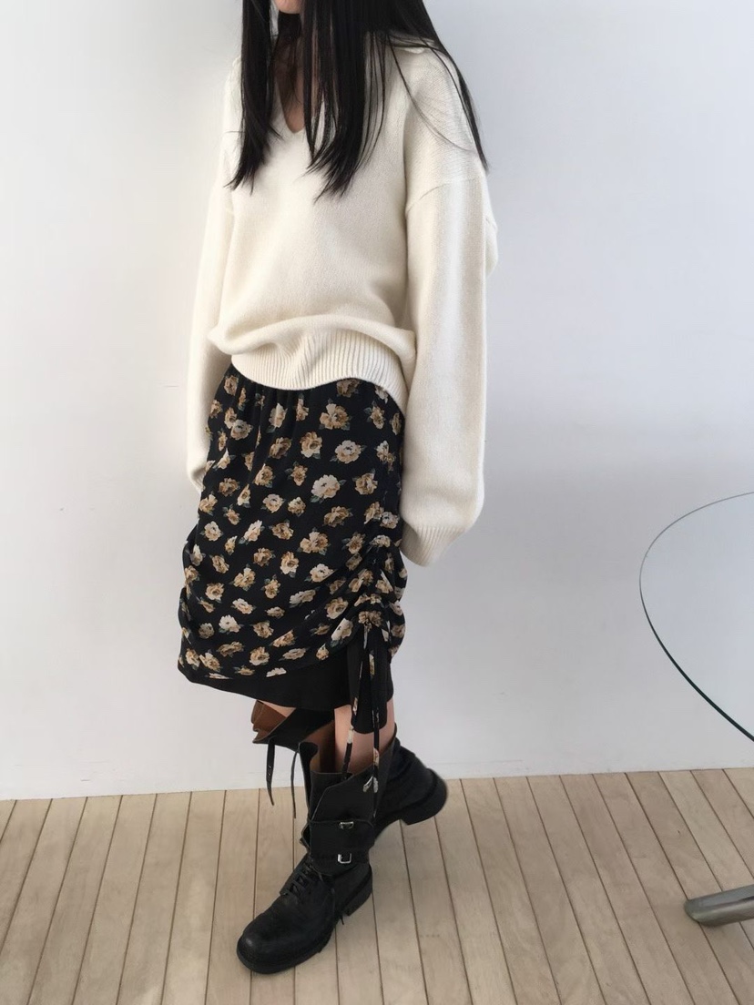 MINIMUZE東大門實拍女士新品時尚真品推薦熱賣半身裙中短裙MINIMUZE半身裙/中短裙