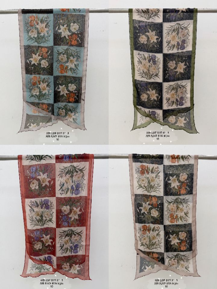 N3東大門直郵女裝新款推薦熱賣真品休閑圍巾披肩花朵圍巾N3圍巾/披肩
