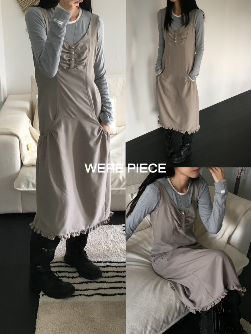 KARE/WEREPIECE韓國代購女士新款休閑真品推薦連衣裙OPSKARE/WEREPIECE連衣裙