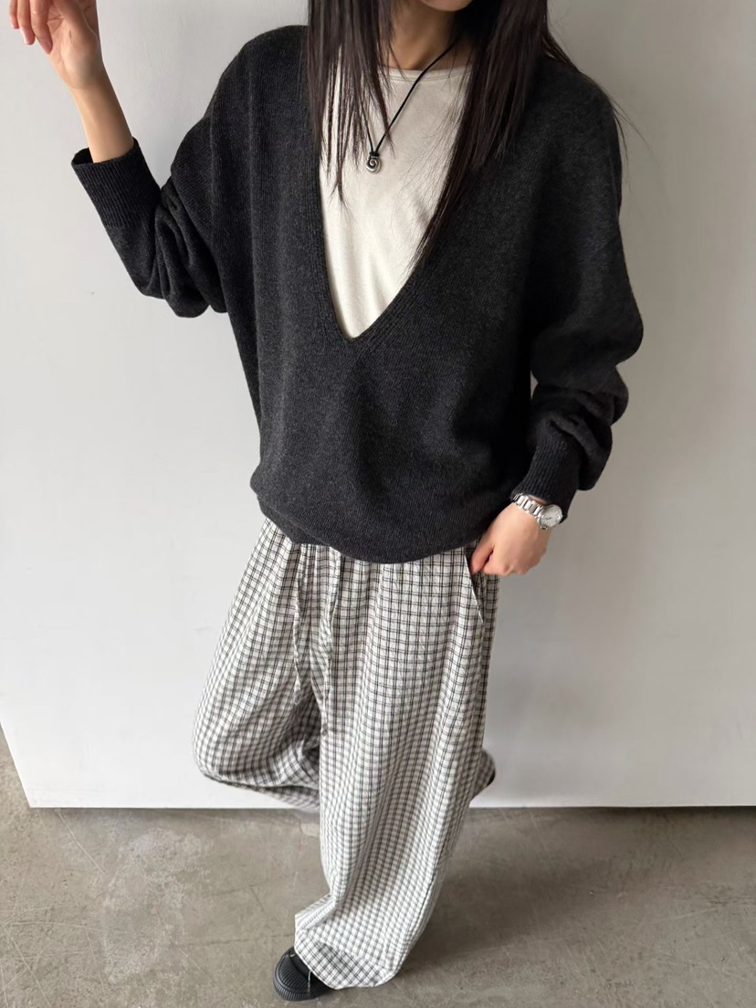 ARKIE/TAF東大門代購女裝新品熱賣真品人氣時尚休閑褲格子ARKIE/TAF休閑褲