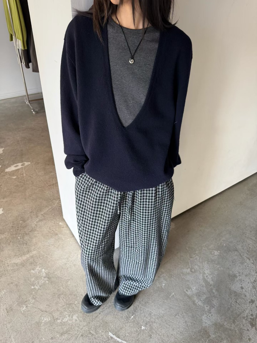 ARKIE/TAF東大門代購女裝新品熱賣真品人氣時尚休閑褲格子ARKIE/TAF休閑褲