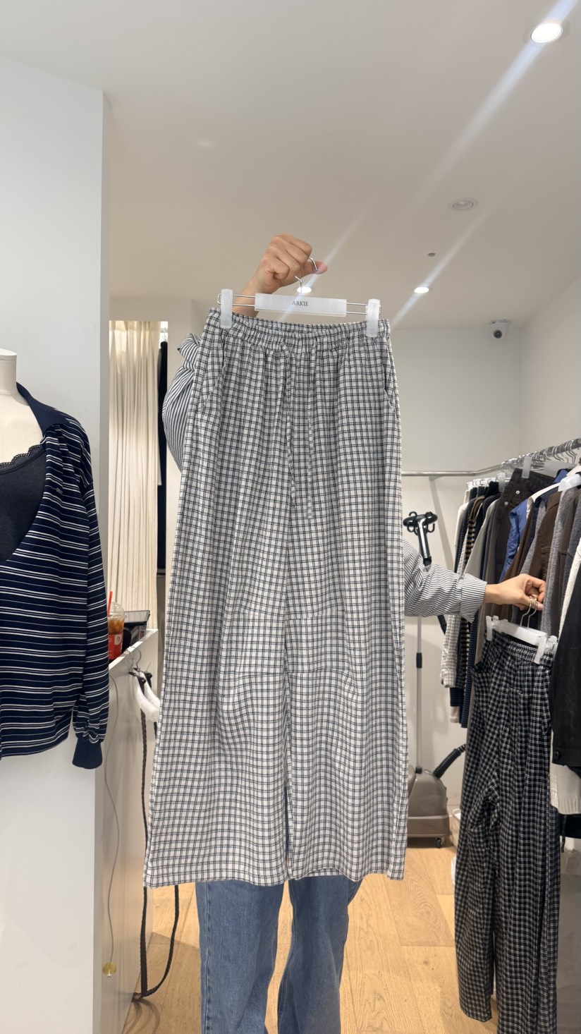 ARKIE/TAF東大門代購女裝新品熱賣真品人氣時尚休閑褲格子ARKIE/TAF休閑褲圖色1