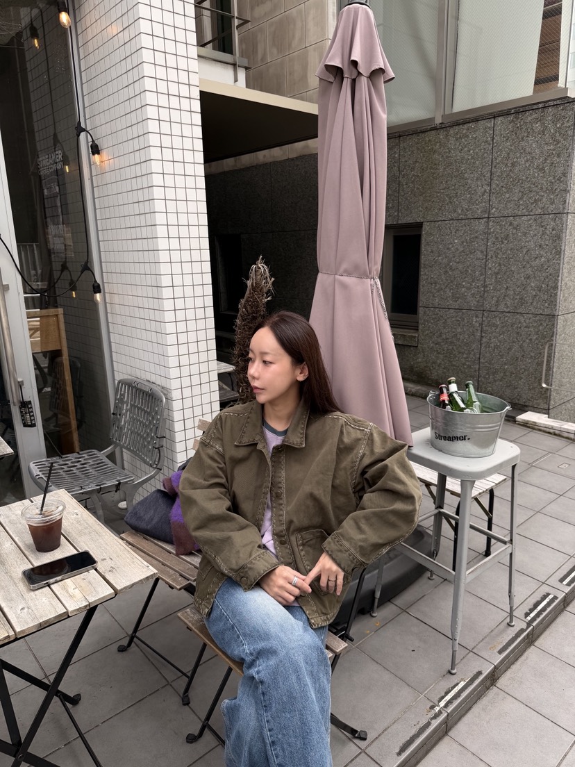 SUNDER MARKET東大門直郵女士新款人氣夾克不含內搭刺繡棉SUNDER MARKET夾克