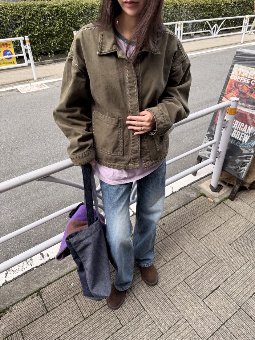 SUNDER MARKET東大門直郵女士新款人氣夾克不含內搭刺繡棉SUNDER MARKET夾克