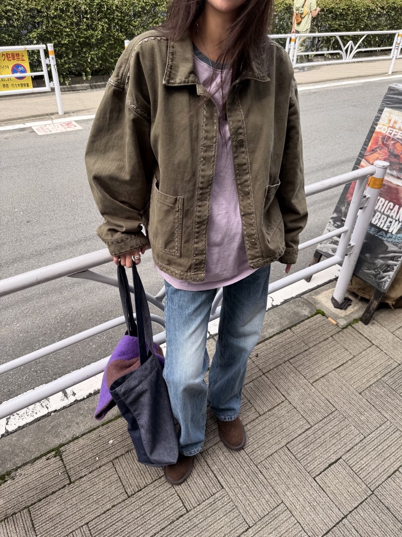 SUNDER MARKET東大門直郵女士新款人氣夾克不含內搭刺繡棉SUNDER MARKET夾克