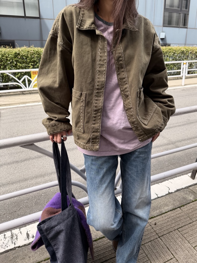 SUNDER MARKET東大門直郵女士新款人氣夾克不含內搭刺繡棉SUNDER MARKET夾克圖色1