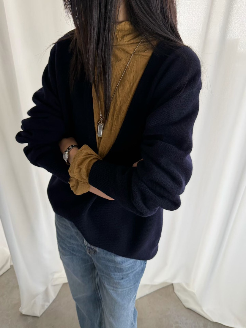 ARKIE/TAF韓國直郵女裝新款休閑真品推薦人氣針織衫深V領ARKIE/TAF針織衫