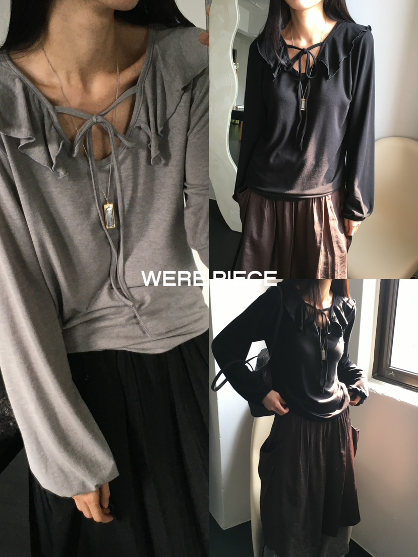 KARE/WEREPIECE東大門代購女裝新款時尚推薦人氣長袖T恤KARE/WEREPIECE長袖T恤
