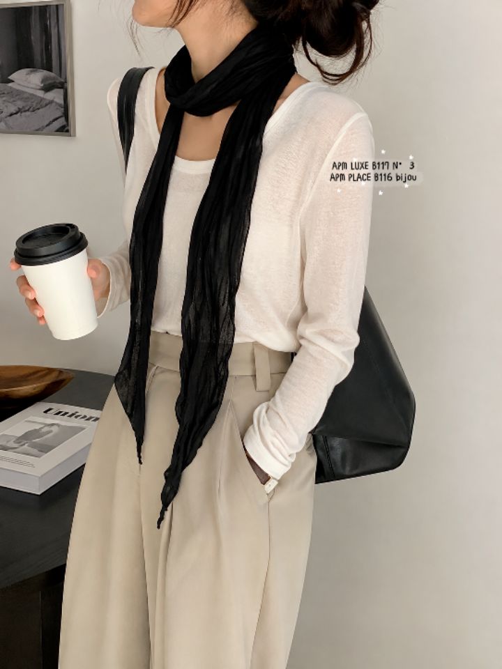 N3東大門代購女士新品推薦休閑時尚真品圍巾披肩修身圍巾N3圍巾/披肩