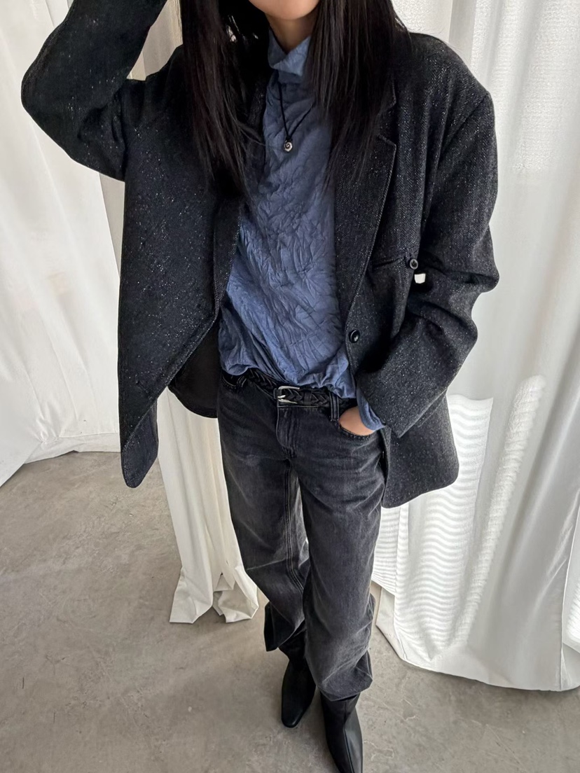 ARKIE/TAF東大門直郵女士新品時尚休閑推薦熱賣長袖T恤高領ARKIE/TAF長袖T恤