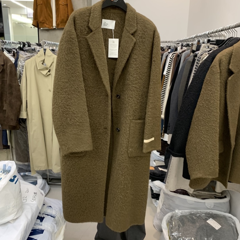 THE SECOND GROW韓國直郵女士新品真品推薦休閑中長款大衣THE SECOND GROW中長款大衣圖色1