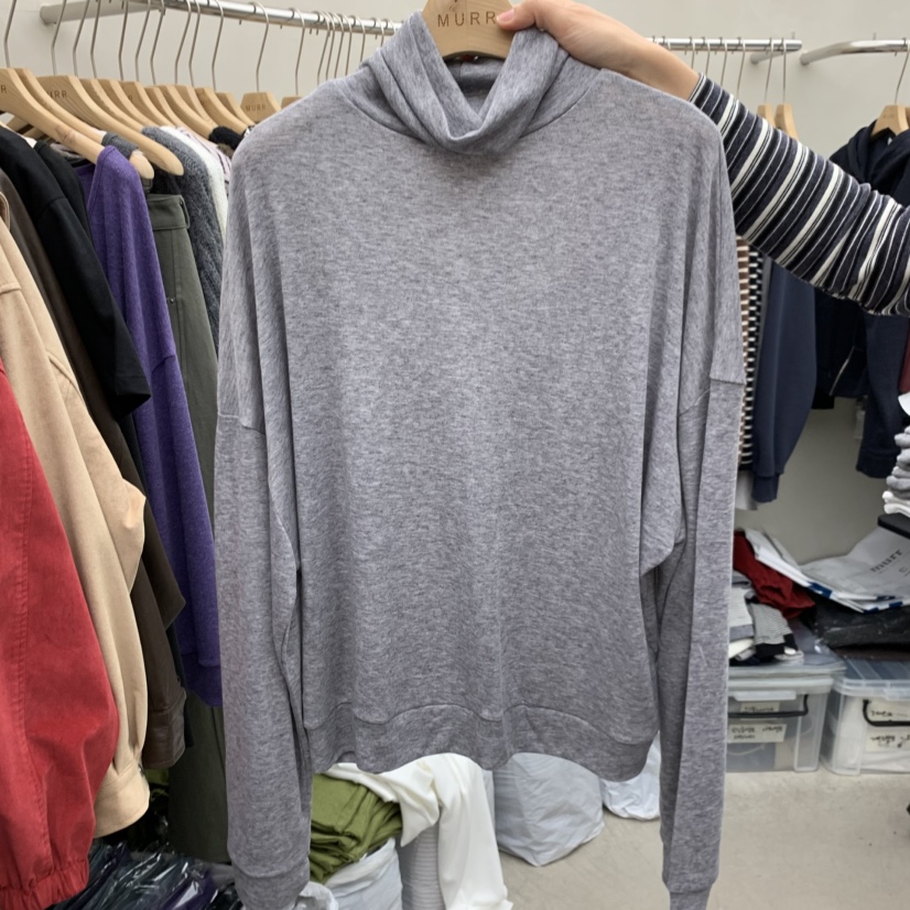 MURR韓國直郵女士新品休閑熱賣人氣推薦時尚真品長袖T恤高領MURR長袖T恤圖色4