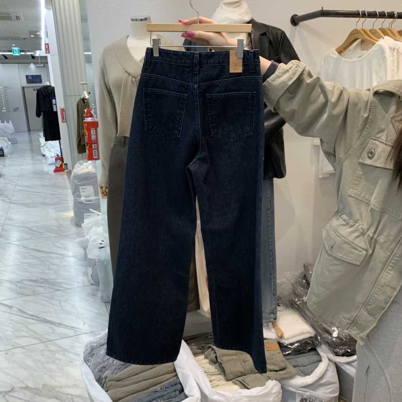 ALMOND PEPE韓國代購女士新品推薦熱賣休閑人氣牛仔褲絲絨ALMOND PEPE牛仔褲