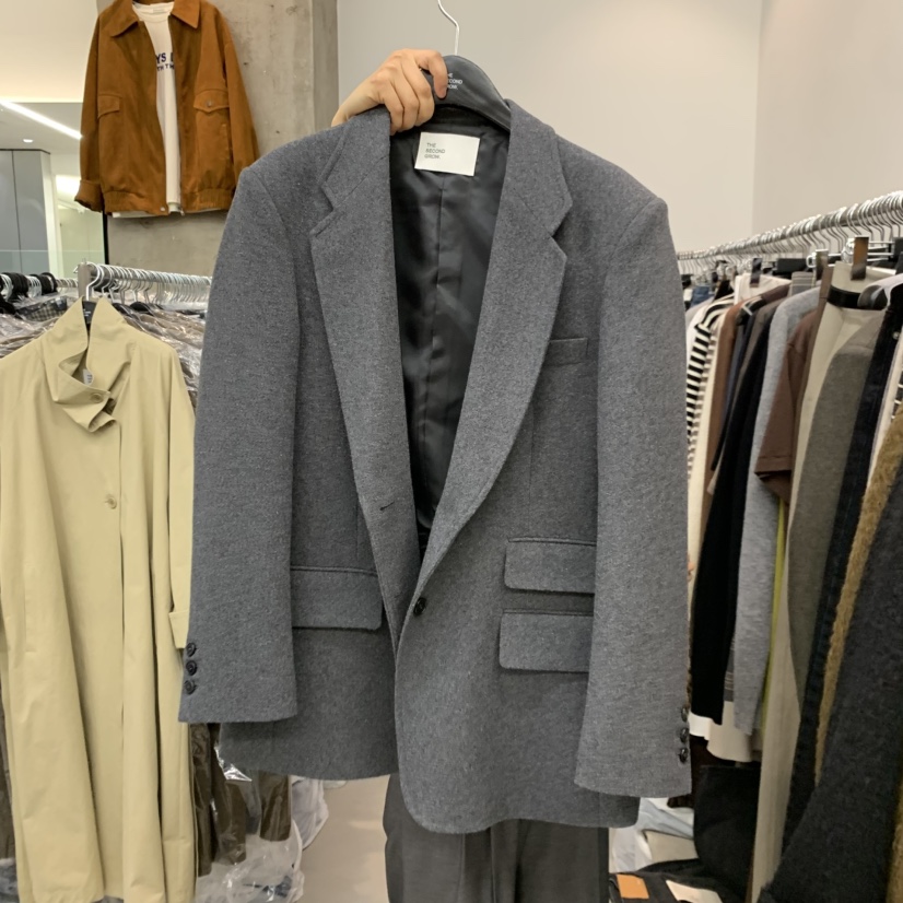 THE SECOND GROW韓國直郵女裝新品熱賣人氣真品短款大衣THE SECOND GROW短款大衣圖色1