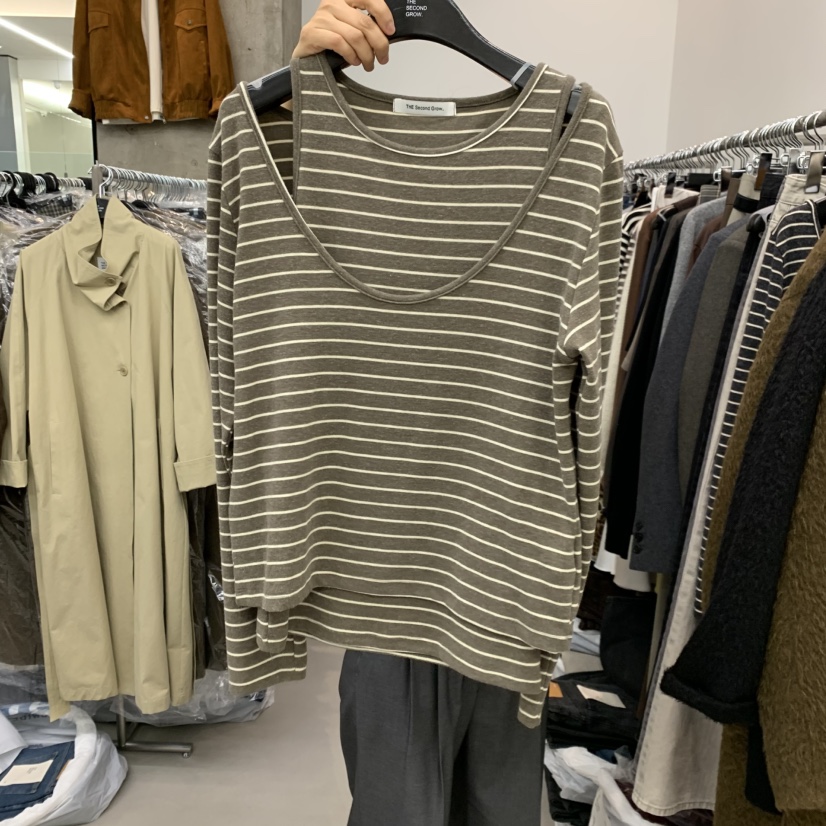 THE SECOND GROW東大門實拍女士新品推薦熱賣套裝圓領無袖THE SECOND GROW套裝圖色2
