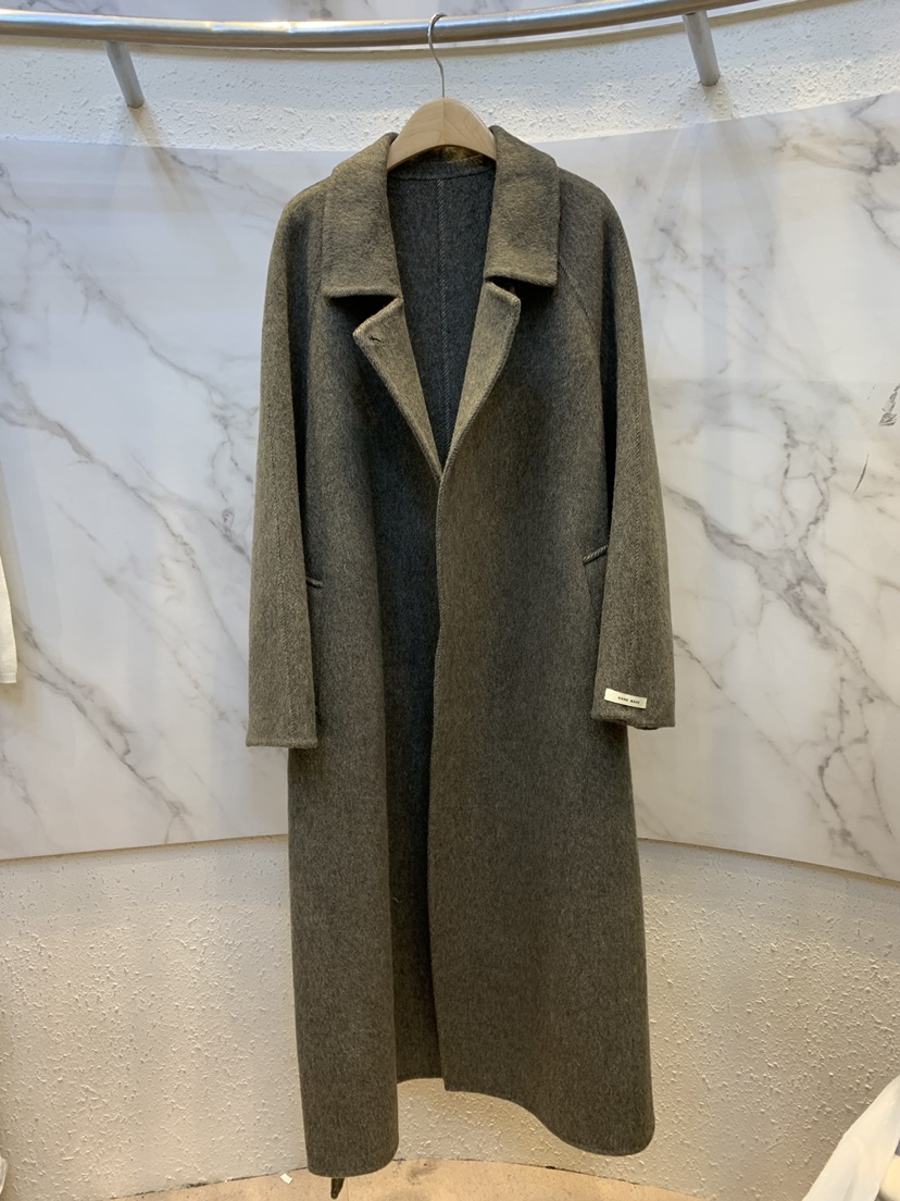 OLIVE TrEE東大門代購女裝新品真品中長款大衣含腰帶手工OLIVE TrEE中長款大衣圖色2