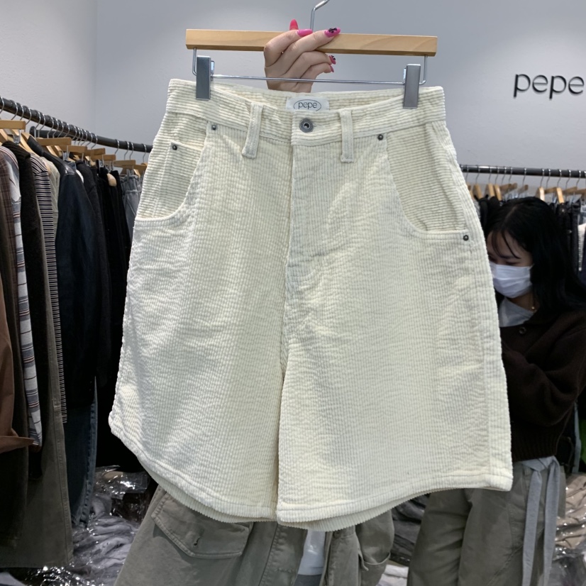 ALMOND PEPE東大門直郵女裝新款時尚人氣真品短褲燈心絨ALMOND PEPE短褲圖色2