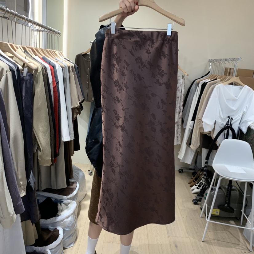 ARCHER韓國直郵女裝新品時尚熱賣休閑真品推薦人氣長裙提花ARCHER長裙圖色2