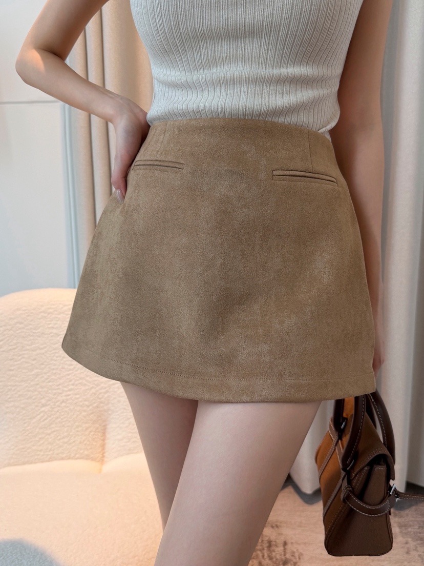 CLOTH東大門實拍女士新品時尚人氣推薦休閑真品裙褲麂皮絨CLOTH裙褲圖色2