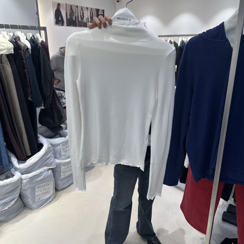 HELVETICA PLUS東大門代購女士新品休閑時尚人氣長袖T恤HELVETICA長袖T恤圖色1