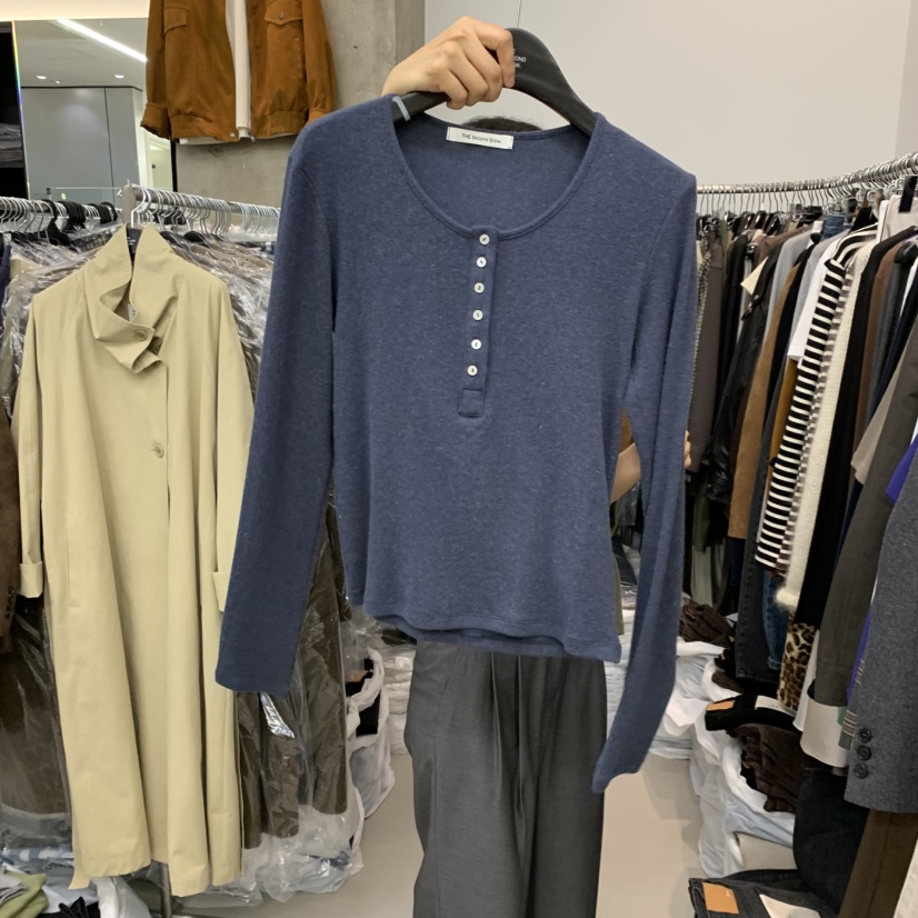 THE SECOND GROW韓國直郵女裝新品時尚休閑真品長袖T恤THE SECOND GROW長袖T恤圖色2