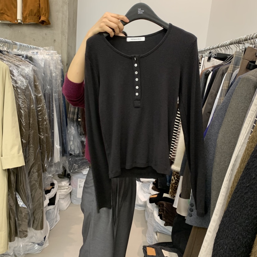 THE SECOND GROW韓國直郵女裝新品時尚休閑真品長袖T恤THE SECOND GROW長袖T恤圖色5