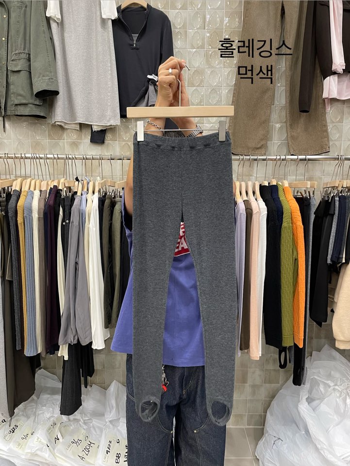 LAKE-A/KONI韓國直郵女裝新品熱賣時尚打底褲鯊魚褲破洞Lake Side/KONI打底褲/鯊魚褲圖色3