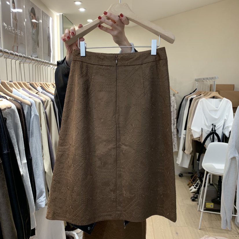 ARCHER東大門代購女士新品熱賣推薦時尚半身裙中短裙刺繡ARCHER半身裙/中短裙