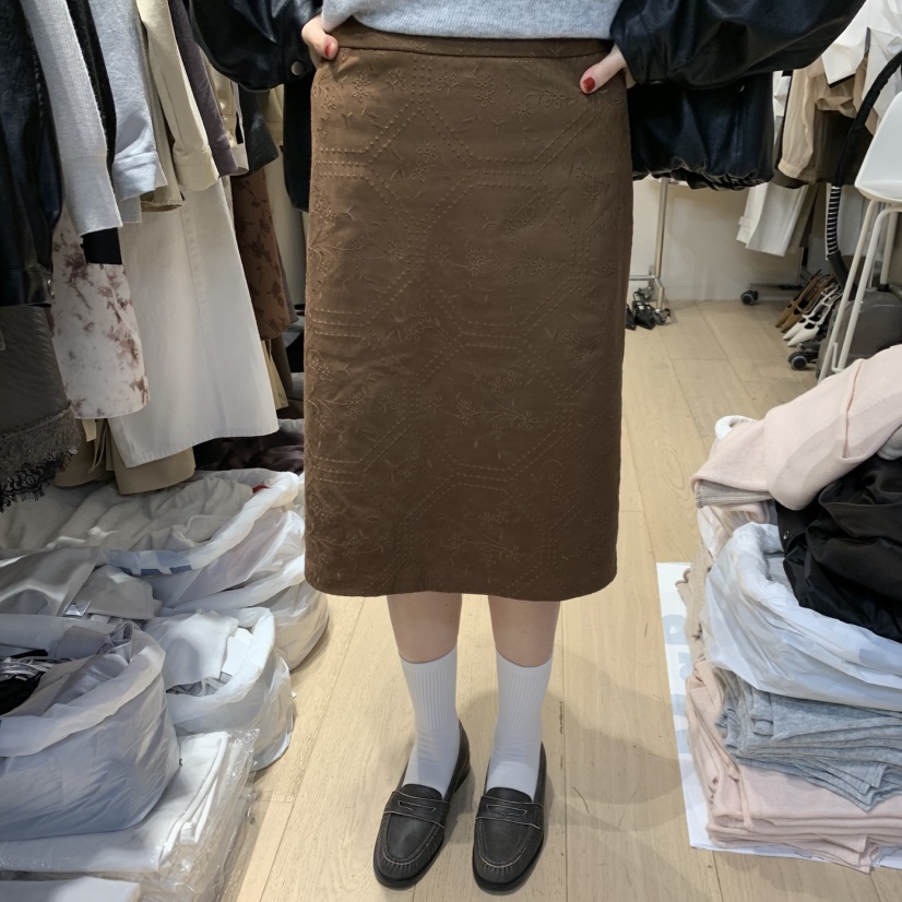 ARCHER東大門代購女士新品熱賣推薦時尚半身裙中短裙刺繡ARCHER半身裙/中短裙
