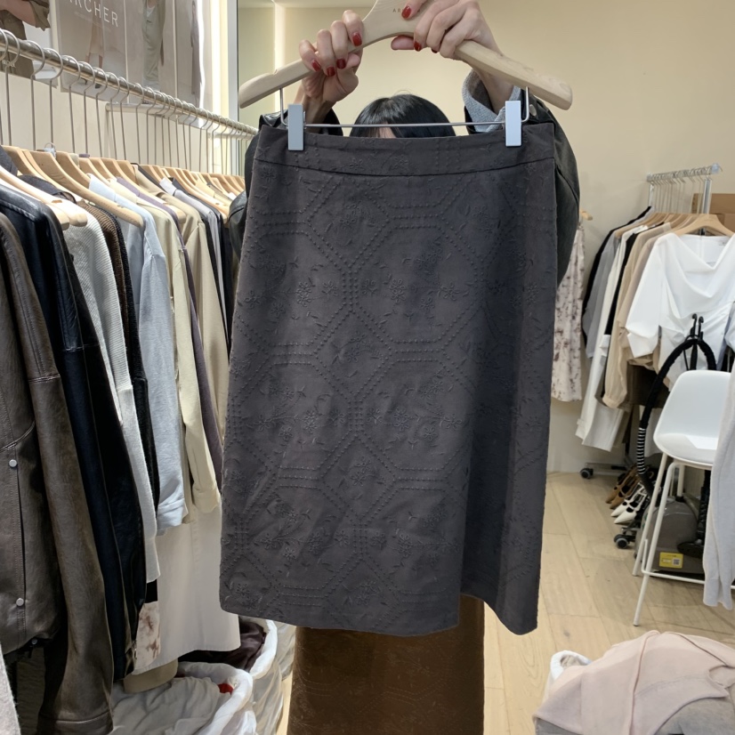 ARCHER東大門代購女士新品熱賣推薦時尚半身裙中短裙刺繡ARCHER半身裙/中短裙圖色2