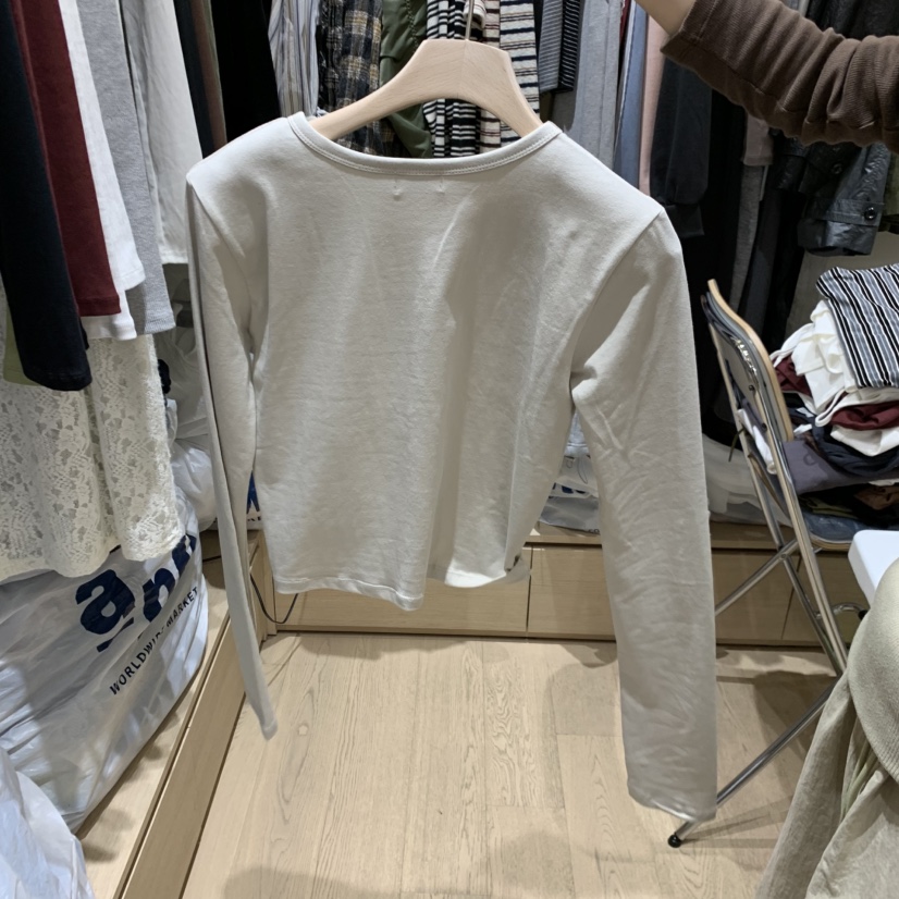 MONROE東大門實拍女士新品休閑人氣熱賣真品推薦時尚長袖T恤MONROE長袖T恤